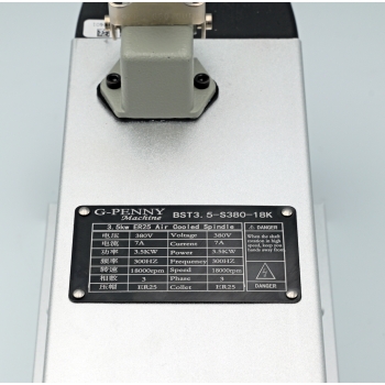 Elektrowrzeciono G-Penny 3,5kw 3~ 400V ER25  4 łoż. ceramiczne + Folinn  BD600 + tuleje 0,008